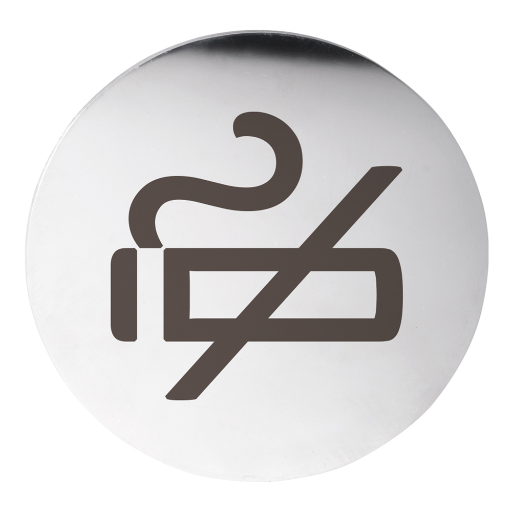 Piktogram - Zákaz kouření, nerez lesk