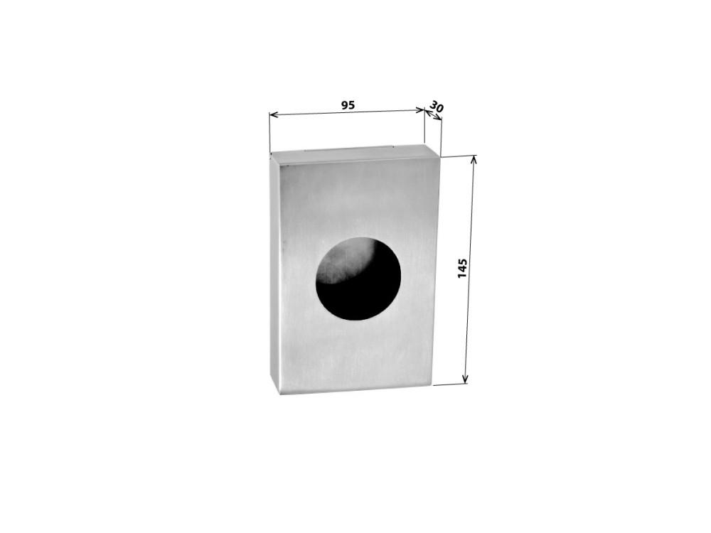 Zásobník na hygienické sáčky SATIN, kovový, 140 mm